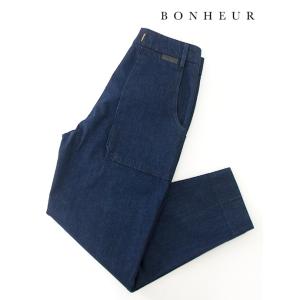【50％OFF】ボネール BONHEUR デニムワークパンツ イタリア製 インディゴブルー bon4...