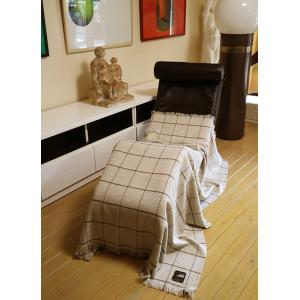 Bottoli/ボットリ/ウールブランケット/ウィンドウペン/LANA ITALIANA/ナチュラル...