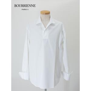 ブリエンヌ パリ・ディス Bourrienne ParisX プルオーバーシャツ/MARINE ホワ...