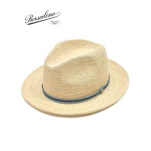 ボルサリーノ Borsalino 折りたたみハット/ラフィア クロッシェ ミディアムブリム ローラブ...