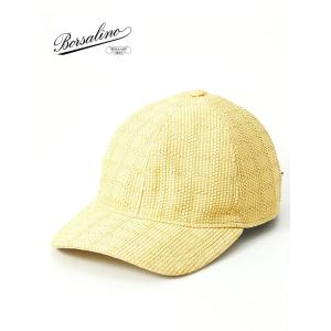 ボルサリーノ Borsalino ベースボールキャップ/レーヨンコットン イタリア製 ナチュラル b...
