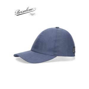 ボルサリーノ Borsalino ベースボールキャップ/リネン イタリア製 ネイビー bsl5010...