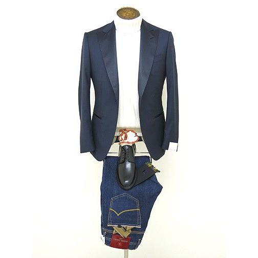 CARUSO（カルーゾ）/ピークドラペルタキシード/ネイビー/car281802