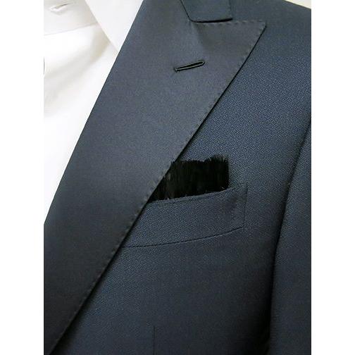 CARUSO（カルーゾ）/ポケットチーフ/ネイビー/car281803