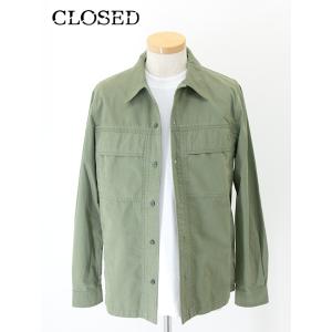 【30％OFF】クローズド CLOSED シャツアウター オリーブ clo500201
