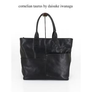 cornelian taurus by daisuke iwanaga コーネリアンタウラス バイ /ROOTWEB別注/parallel tote/トートバッグ/ブラック/cor460104｜rootweb