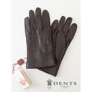 DENTS（デンツ） ペッカリーグローブ/革手袋/アンライニング ブラック