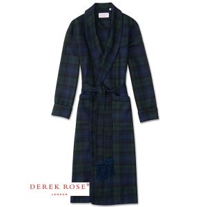 DEREK ROSE/デレク・ローズ/ガウン/ブラックウォッチ/ウール/ブラックウォッチ/der42...