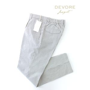 デヴォーレ・インチピット DEVORE Incipit 1プリーツスラックス/ストライプシアサッカー...