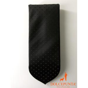 DOLCEPUNTA ドルチェプンタ/ネクタイ/スウィートポイント/ドット刺繍/ブラック/dol42...