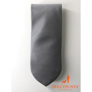 DOLCEPUNTA ドルチェプンタ/ネクタイ/スウィートポイント/シルクサテン/グレー/dol42...