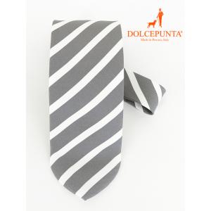 DOLCEPUNTA ドルチェプンタ/ネクタイ/スウィートポイント/グレー/ホワイト/dol4416...