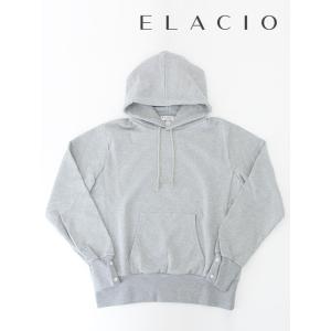 【40％OFF】エラシオ ELACIO スウェットフーディ/コットン フランス製  ライトグレー e...