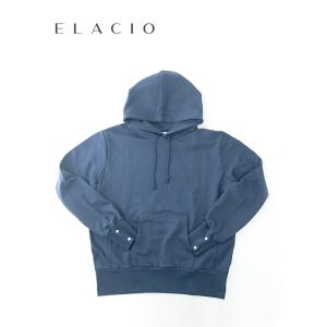 【40％OFF】エラシオ ELACIO スウェットフーディ/コットン フランス製  ネイビーブルー ...