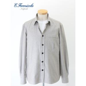 【40％OFF】エッリコ フォルミコラ ERRICO FORMICOLA カジュアルシャツ/ネップ入...