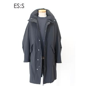 エス ES:S モッズコート/ポリエステルタイプライター 日本製 アーバングレー ess501605