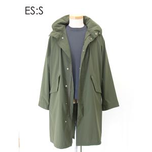 エス ES:S モッズコート/ポリエステルタイプライター 日本製 オリーブ ess501606