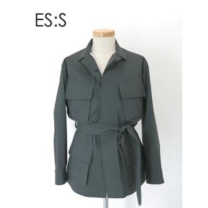 エス ES:S ファティーグジャケット/ポリエステルタイプライター 日本製 チャコール ess502...