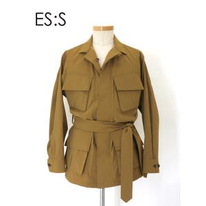エス ES:S ファティーグジャケット/ポリエステルタイプライター 日本製 マスタード ess502...