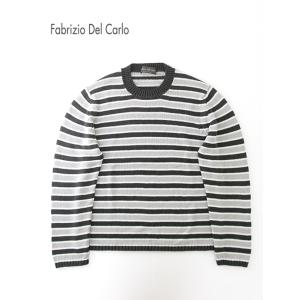 【30％OFF】Fablizio Del Carlo ファブリツィオ・デル・カルロ ボーダーニット/...