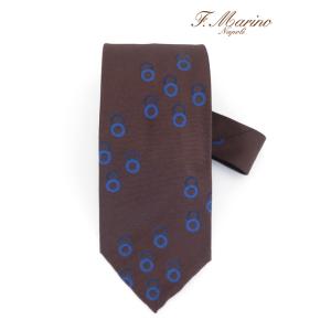 Francesco Marino/フランチェスコ・マリーノ/ネクタイ/シルク/スフォデラート/ブラウ...