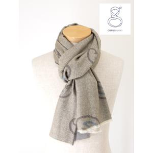 ジエッレ GIERRE ウールマフラー/リバーシブル オリーブグレー gie462002