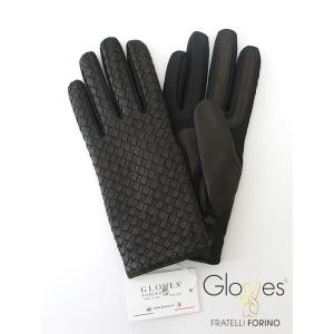 Gloves/グローブス/ストレッチメッシュラムレザーグローブ/革手袋/ブラック/glo422201