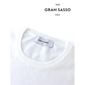 【40％OFF】グランサッソ Gran Sasso サマーニット/エジプトコットン/クルーネック イ...