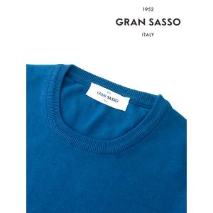 【50％OFF】グランサッソ Gran Sasso サマーニット/エジプトコットン/クルーネック イ...
