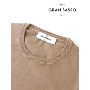 【50％OFF】グランサッソ Gran Sasso サマーニット/エジプトコットン/クルーネック イ...