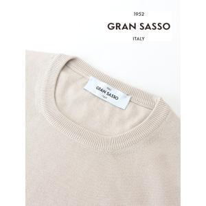 【40％OFF】グランサッソ Gran Sasso サマーニット/エジプトコットン/クルーネック イ...