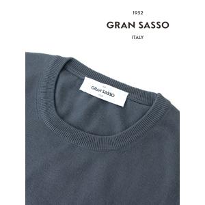 【40％OFF】グランサッソ Gran Sasso サマーニット/エジプトコットン/クルーネック イ...