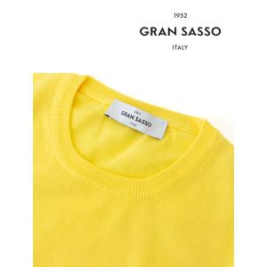 【50％OFF】グランサッソ Gran Sasso サマーニット/エジプトコットン/クルーネック イ...