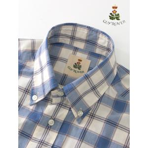 【50％OFF】GUY ROVER/ギローバー/ボタンダウンシャツ/チェック/ベージュ×ブルー/gu...