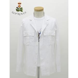 【50％OFF】ギローバー GUY ROVER オーバーシャツ/シアサッカーコットン イタリア製 ホ...