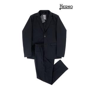 ヘルノ HERNO セットアップスーツ/ウォッシャブルストレッチポリアミド ブラック her5220...