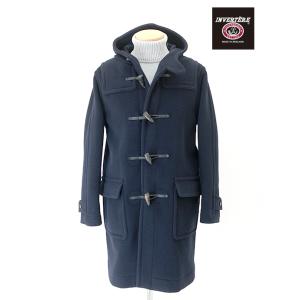 インバーティア INVERTERE ダッフルコート/Joshua Ellisヘリンボーンウール ネイ...