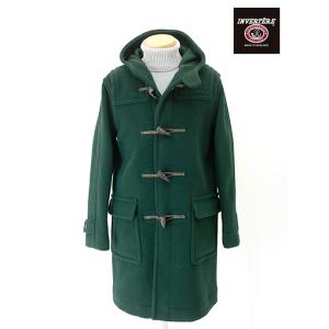 インバーティア INVERTERE ダッフルコート/Joshua Ellisヘリンボーンウール グリ...