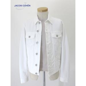 ヤコブコーエン JACOB COHEN Gジャン/ホワイトデニムジャケット イタリア製 ホワイト j...