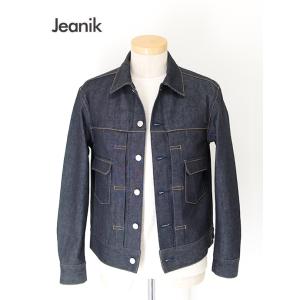 ジーニック Jeanik ワンウォッシュデニムジャケット/2ndタイプ 日本製 インディゴブルー j...