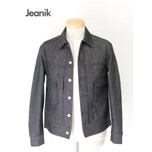 ジーニック Jeanik ワンウォッシュデニムジャケット/2ndタイプ 日本製 ブラック jea50...