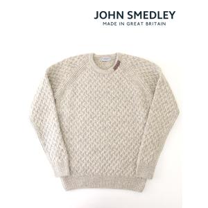 【50％OFF】JOHN SMEDLEY/ジョン・スメドレー/ケーブルニット/クルーネック/MOSS...