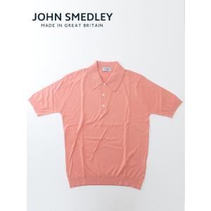 ジョン・スメドレー JOHN SMEDLEY 半袖ニットポロ/ISIS/EASY FIT CORAL...