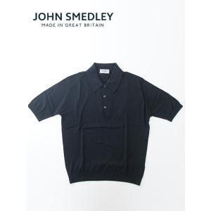 ジョン・スメドレー JOHN SMEDLEY 半袖ニットポロ/ISIS/EASY FIT ブラック ...