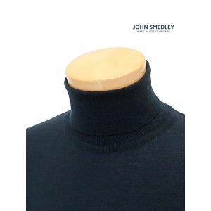 ジョン・スメドレー JOHN SMEDLEY タートルネックニット/LEVINE/30ゲージメリノウ...