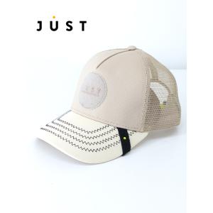 ジャスト ハット Just Hat ワッペン交換式トラッカーキャップ ベージュ jus501203
