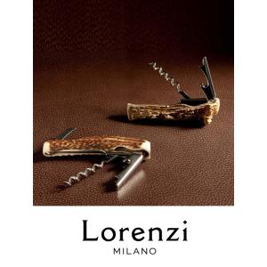 Lorenzi/ロレンツィ/ソムリエナイフ/ワインオープナー/鹿の角/ナチュラル/lor421407