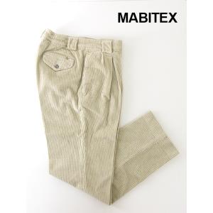 マビテックス MABITEX カジュアルパンツ/ストレッチソフトコーデュロイ/ボックスプリーツ ベー...