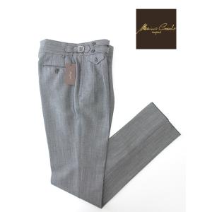 マッシモ・コラード Massimo Corrado ベルトレストラウザーズ/ウールモヘア イタリア製...