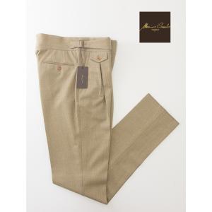 マッシモ・コラード Massimo Corrado ベルトレストラウザーズ/ヴィンテージチェックキャ...